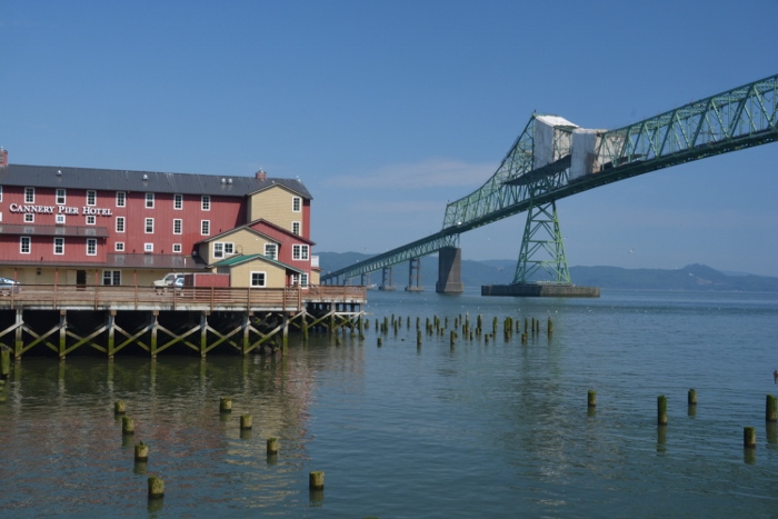 the four-mile Astoria Bridge 